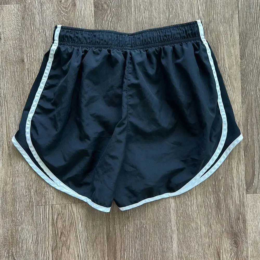Nike Tempo‎ Running Shorts Black & White Size Small Athletic Workout